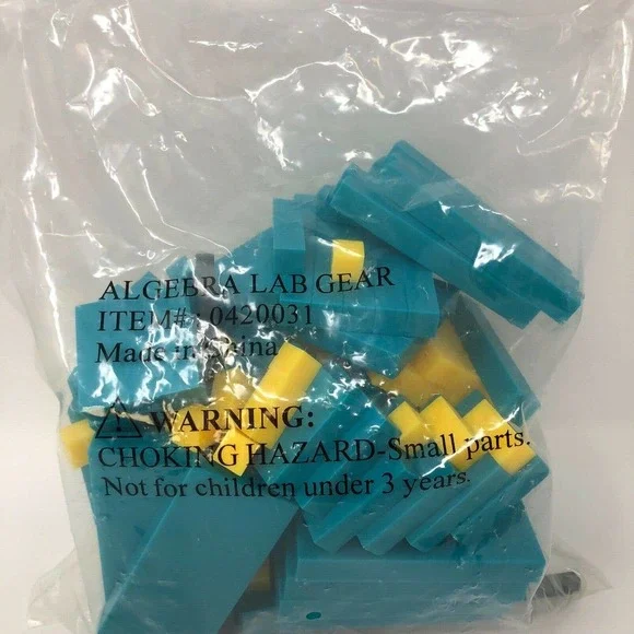 Math Manipulative Student Block Set Algebra Lab 103 Pieces Activity Homeschool - Picture 11 of 11